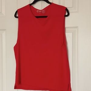Zyia Active Red Slit Muscle Tank